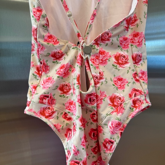 NWT LoveShackFancy Shailee One Piece Swimsuit Bathing suit Rose floral swimwear - Picture 11 of 16